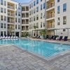 pool in a courtyard